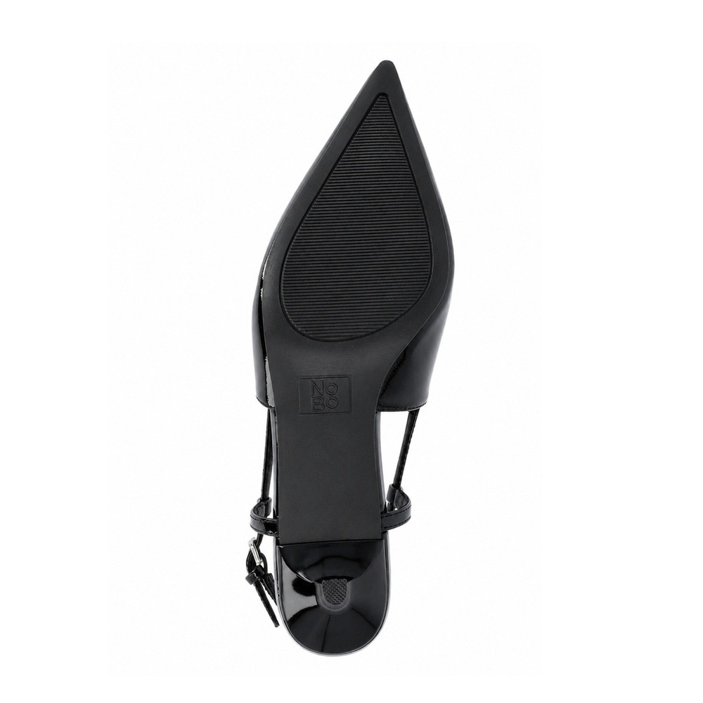 Black Patent Slingback Kitten Heels Pointed Toe Womens 8 1/2 8.5 New NWT - Picture 6 of 9